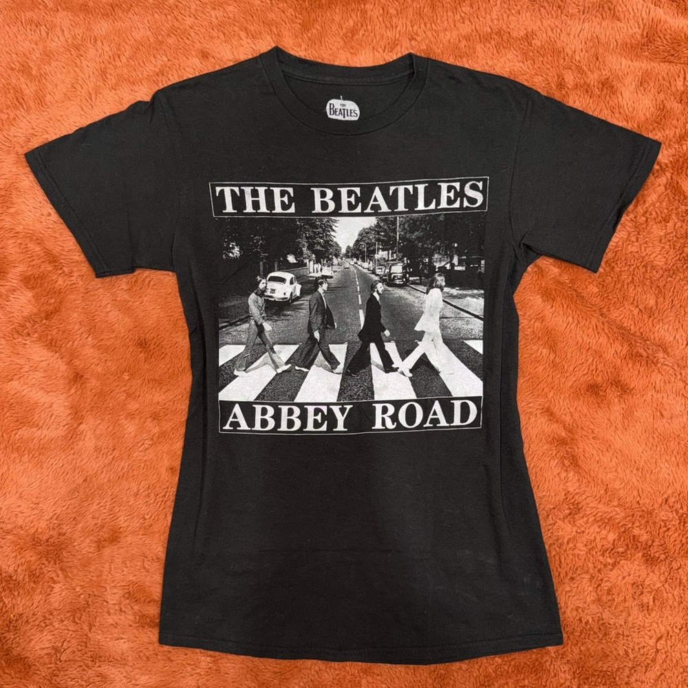 The Beatles Abbey Road Graphic Band Tee Black Size Small